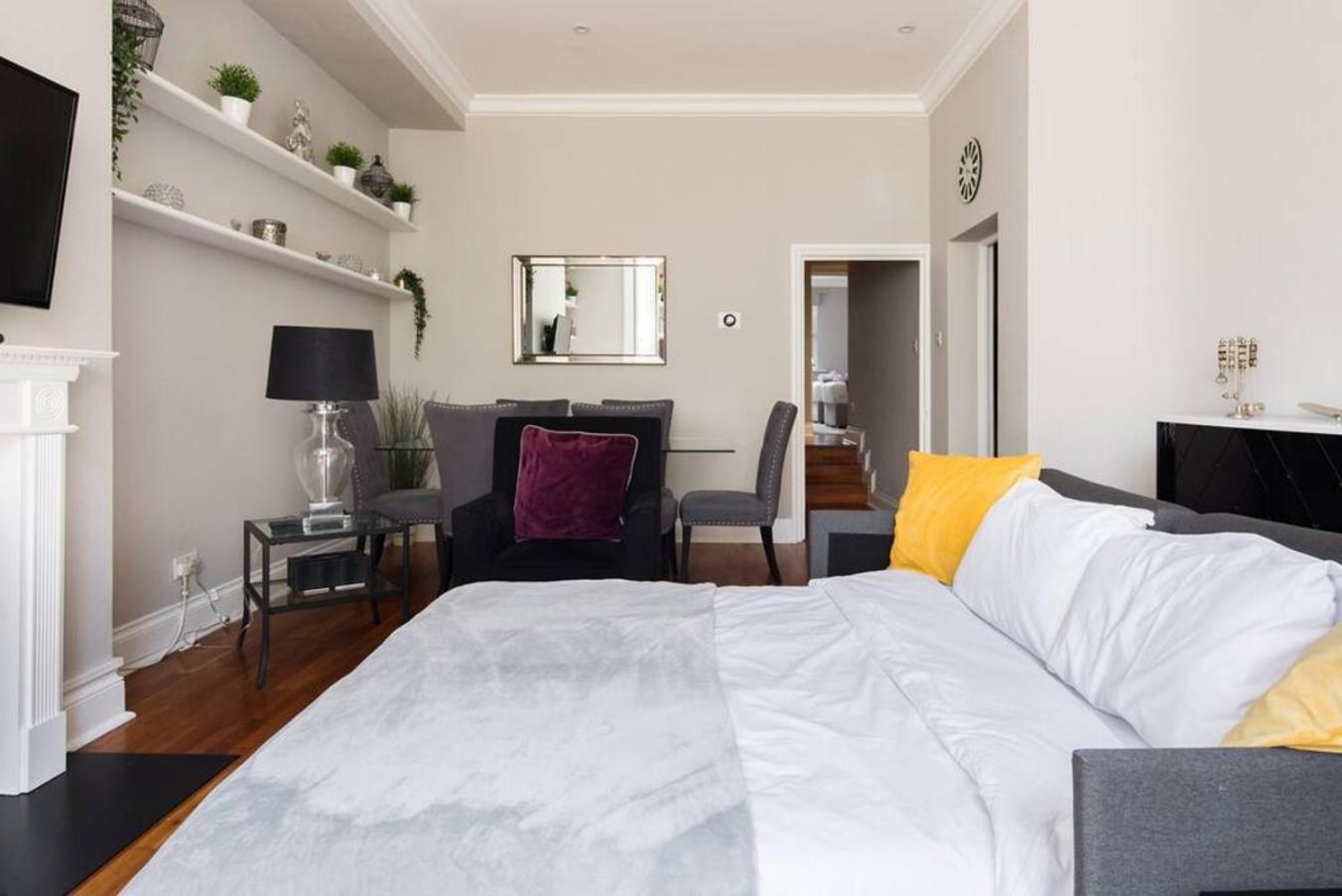 شقة Steps From Hyde Park 2Br 2Bath Sleeps 6 لندن المظهر الخارجي الصورة